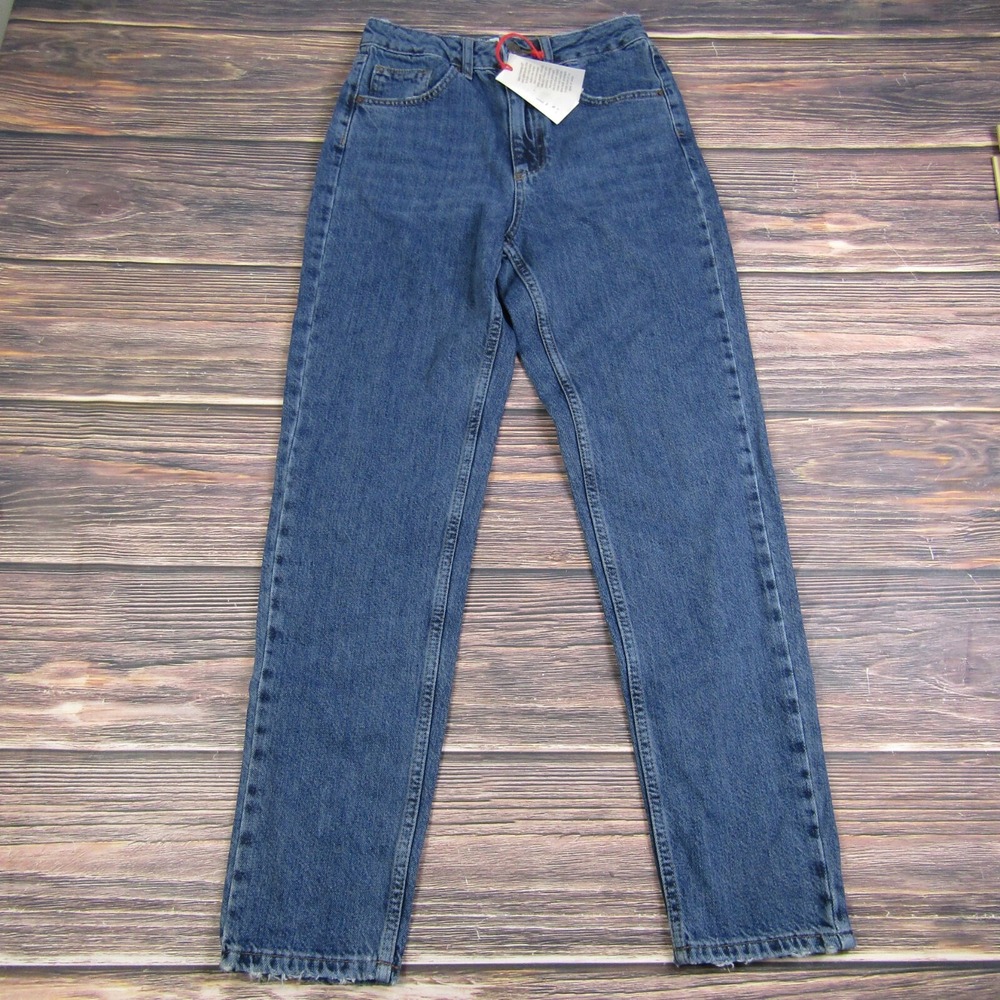 Urban Outfitters BDG NEW 27x32 Dark Wash Blue Denim Mom Jeans High Waist Tapered
